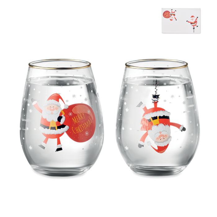 Set de 2 verres de Noël