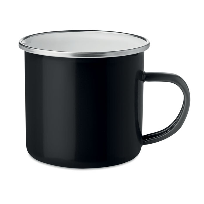 Mug en métal avec émail