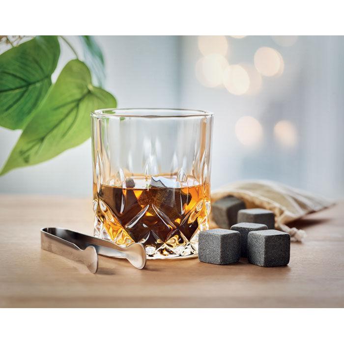 Set whisky avec boîte bambou